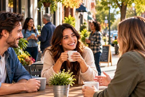 Warm Neighborhood Café Gathering